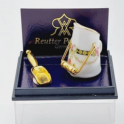 Reutter Porzellan Miniatur Wasch Krug Puppenstube Puppenhaus Waschset