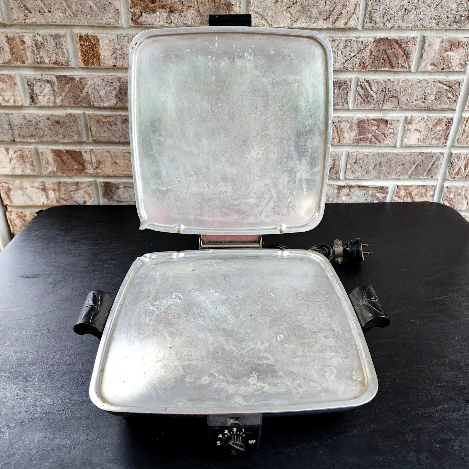 Vintage Westinghouse Chrome Flat Iron Griddle Cooktop Panini Press Sandwich