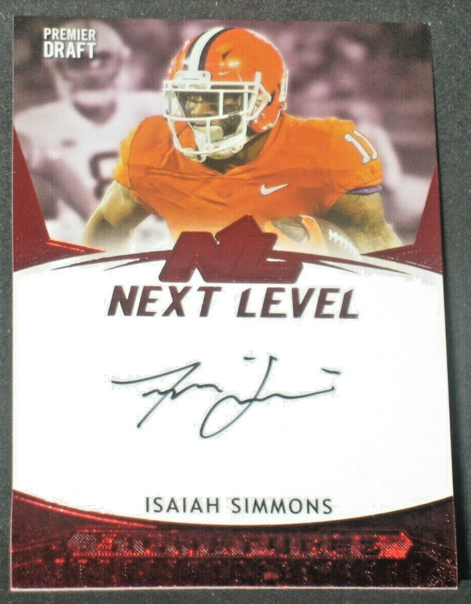 Isaiah Simmons 2020 SAGE Draft Next Level Autograph Rookie Clemson NY Giants RC