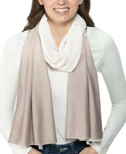 Jenni on Repeat Jersey Wrap Scarf, Neautral