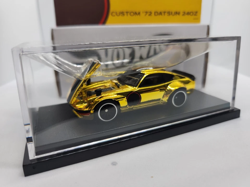 Hot Wheels RLC Custom 72 Datsun 240z Gold Acrylic Case Red Line Club Nissan JDM - Image 3 of 4