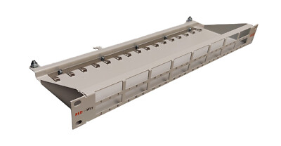 Redi-Way Compact Modulträger RNO 1HE 48 Ports grau RAL7035