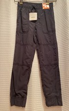 NWT 30 Gymboree Gymster Pants Boys Sz 6 Blue Jersey Lined Pull On Drawstring
