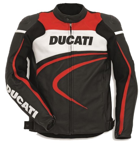 DUCATI Giacca in Pelle Moto Uomini Giacca in Pelle da Moto Giacca in Pelle  Biker | eBay