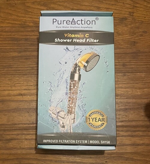 PureAction Vitamin C Filter Shower Head with Hose & Replacement Filters