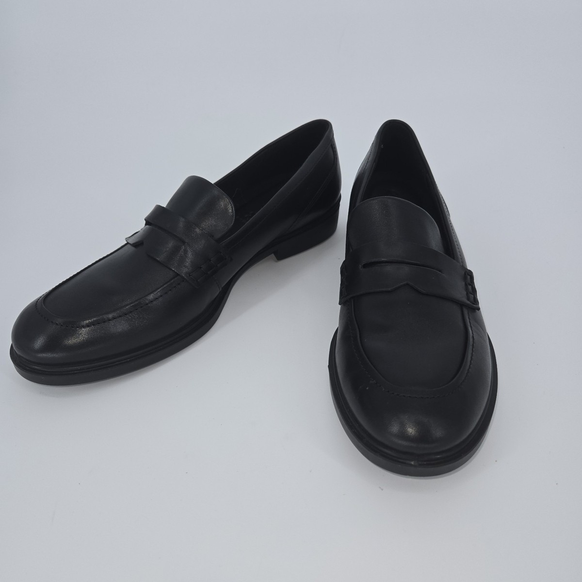Ecco Queenstown Black Penny Loafer Slip On Dress Shoes EU 44  display picture 1