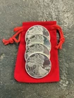 Walking Liberty 1/2 oz sack of four .999 Fine Silver Rounds – From Mint Tube  #3
