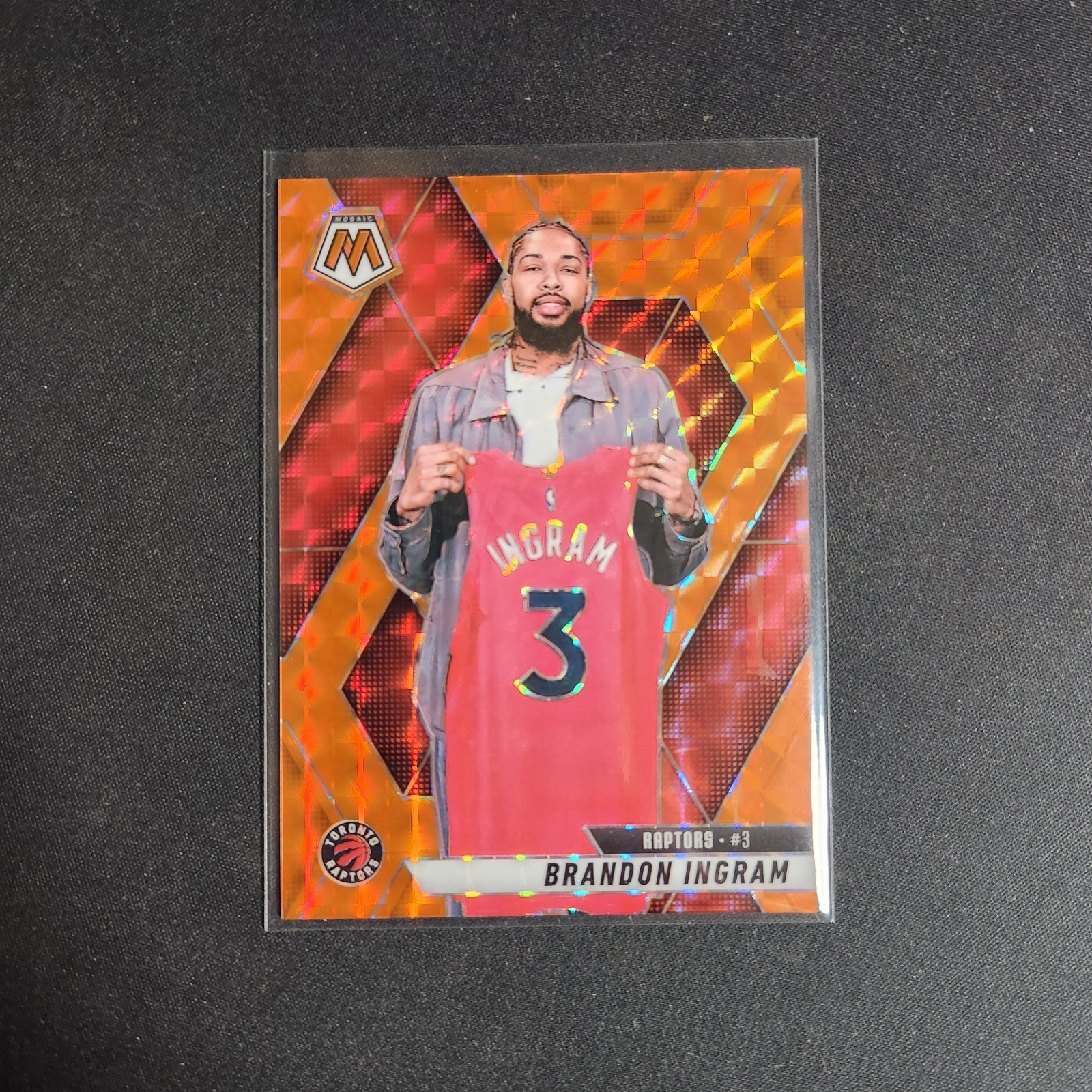 2024-25 Mosaic - Brandon Ingram #121 Orange Mosaic Prizm /249 Raptors     L53