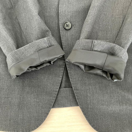 Uniqlo Men's Stretch Premium Wool Super110s Suit Set Jacket & Pants Gray Regular - Picture 8 of 20