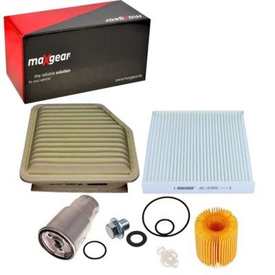 MAXGEAR Inspektionspaket Filtersatz Schraube für TOYOTA RAV 4 III 2.2 D4D