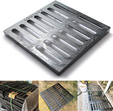 Cast Iron Drain Grate 16  16in Outdoor Drain Cover B125 Class Ductile Iron...