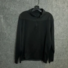 Nike Golf Dri-FIT 1/1 Zip Pullover Men's Large Long Sleeve Black Training Top