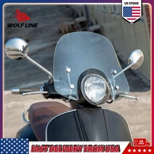 WOLFLINE Moto Windshield For Primavera 150 GTS 250 300 2017-2019 Light Smoke
