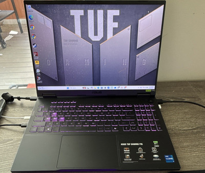 ASUS TUF Gaming F16 16in Intel Core i7 RTX GPU 165Hz Windows 11 Gray Webcam