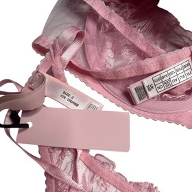 Agent Provocateur Jayce Plunge Underwire Bra 3 Piece Set Baby Pink Size 34B