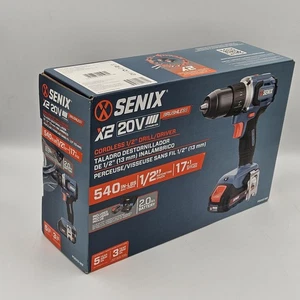 Senix X2 20v Cordless Drill/Driver Kit with 2Ah battery, bag, & charger PDDX2-M2