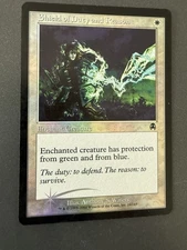 Shield of Duty and Reason - Foil-16/143 MTG Apocalypse - Vintage - MP