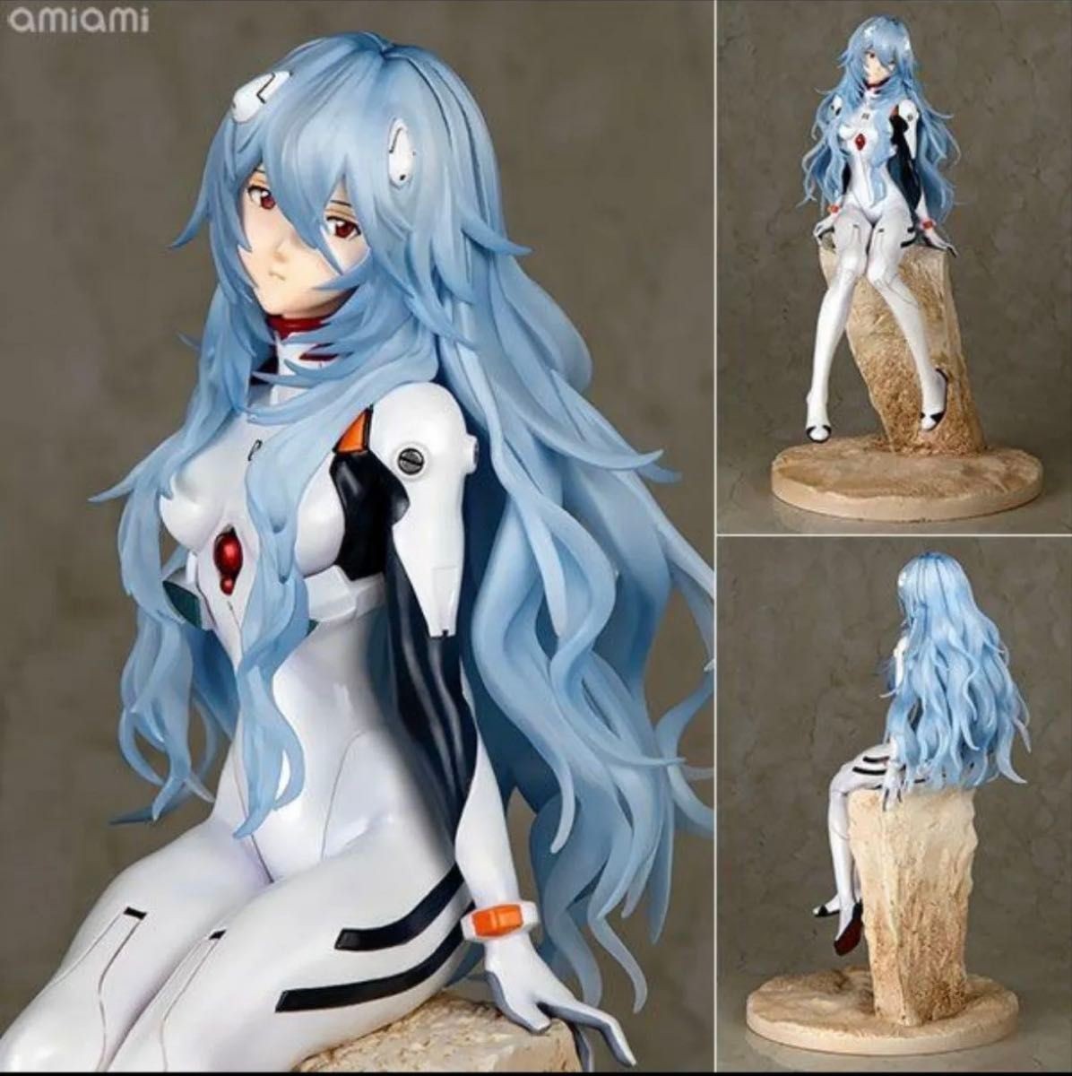 Figura Evangelion, versión pelo largo Ayanami Rei. Versión de película a escala 1/7 de Japón