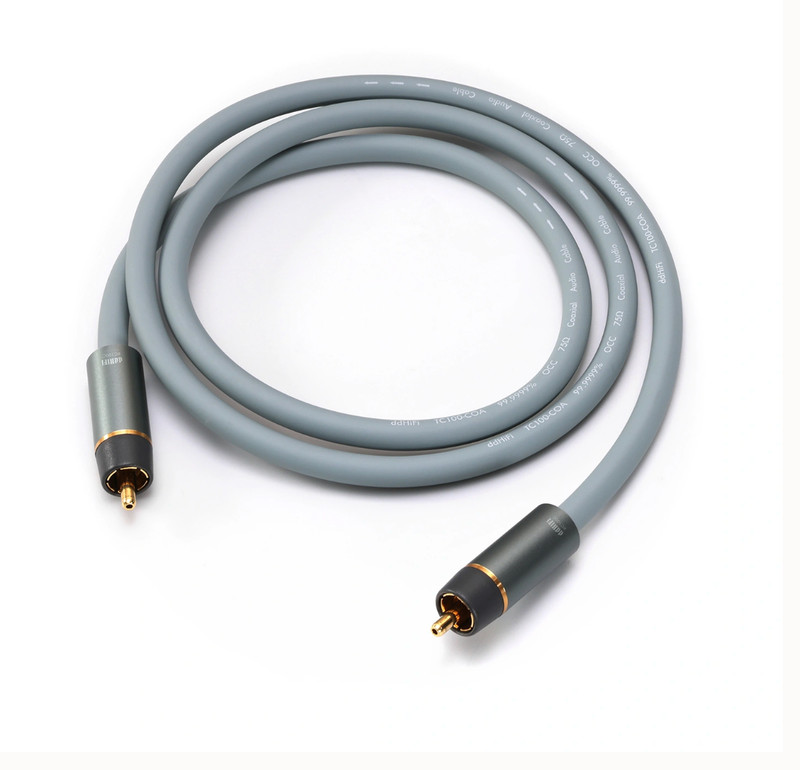 ddhifi RC100C RCA Plug Audiophile OCC Copper Coaxial Cable 50 cm