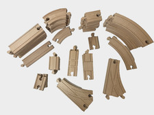 Brio Wooden Train Track Lot   52-Piece Set Compatible w/ Thomas  IKEA   Used