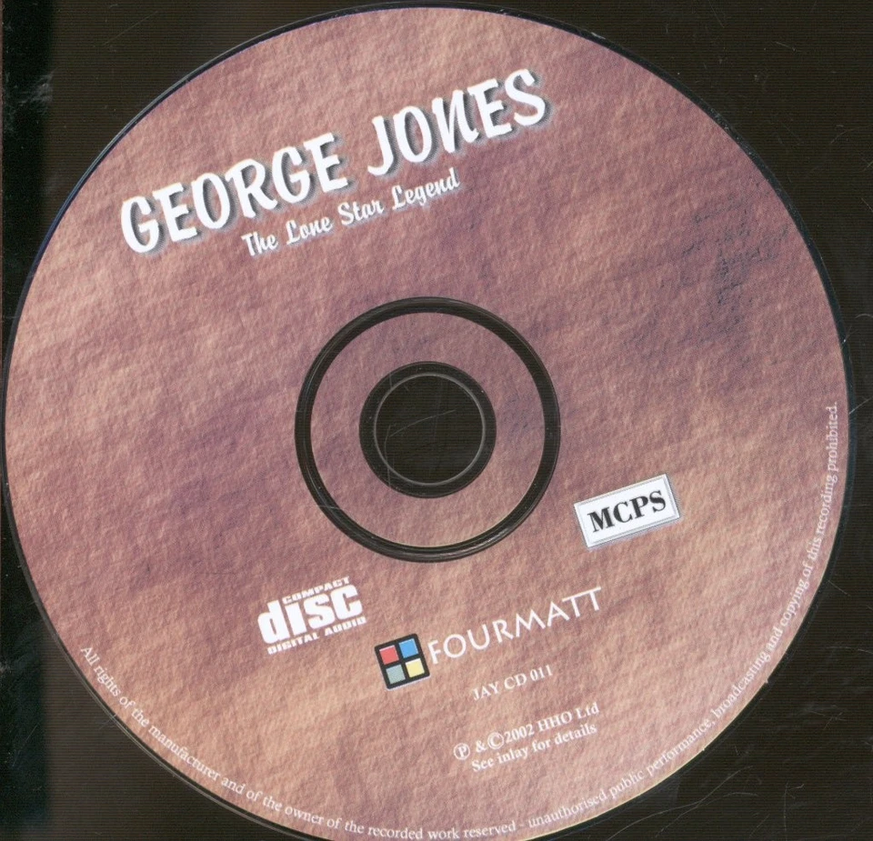 George Jones Lone Star Legende CD Tschechische Republik Fourmatt JAYCD011 - Bild 3 von 3