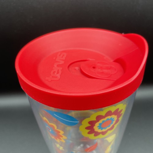 Tervis Fiesta Floral 24 oz Double Wall Insulated Tumbler Cup + Red Lid - Picture 3 of 7