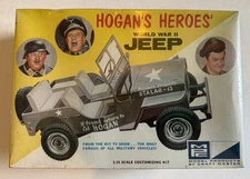 MPC Hogan's Heroes' WWII Jeep 1/25 Scale Model Kit 402-200 (1968) NISB