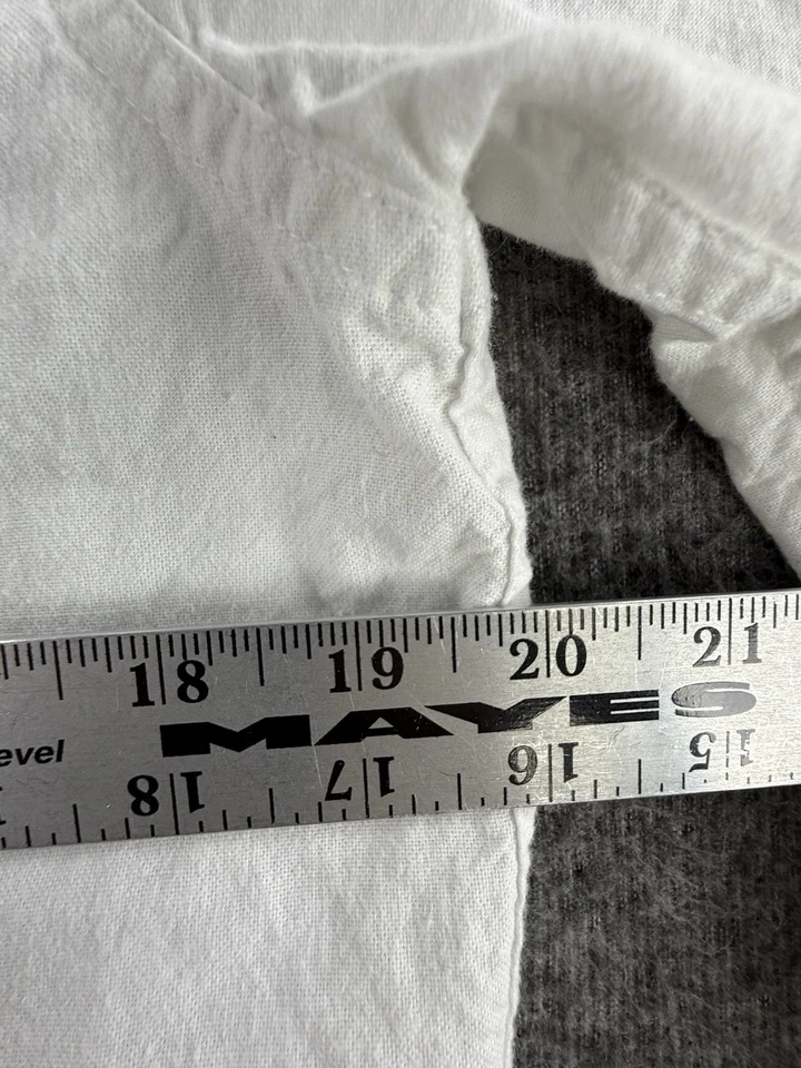 Camisa Abercrombie & Fitch Para Hombre S Blanca Manga Larga Oxford Elastizada Informal Clásica Foto 4 de 4