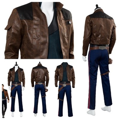 Han Solo Star A Wars Story Uniform Cosplay Costume Jacket Halloween Outfit
