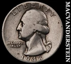1948 Washington Quarter- Silver- Scarce Better Date No Reserve #J2508