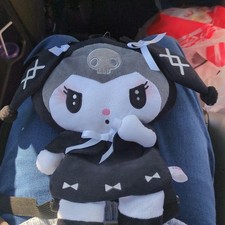 Mello Kuro Plush Toy Backpack in the Moonlit Night Kuromi Plush Toy Backpack