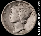 1938-D Silver Mercury Dime - Scarce  Better Date  No Reserve  #K2675