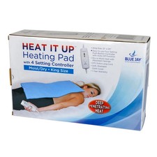 Heating Pad 12 x 24 Moist Dry - 4 Heat Settings Auto-Off - for Pain Relief