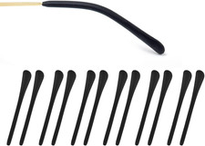 6 Pairs Temple Tips for Eyeglasses Thin (1.0 Mm to 1.5 Mm) Metal Temple Covers A