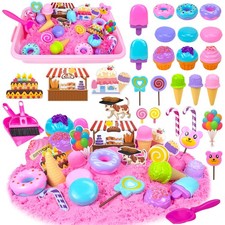 Sensory Bin, Ice Cream Play Sand Set with Sand for , Ice Cream Toys Molds and...
