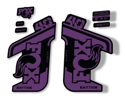 FOX 40 Rhythm 2021 Fork Decals Suspension Sticker Adhesive Purple