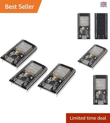 3pcs ESP-32D WiFi Bluetooth Development Board USB-C 38 Pins Dual Core IoT Module