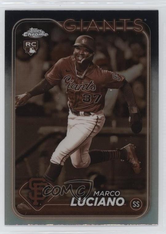 2024 Topps Chrome Sepia Refractor Marco Luciano #210 5w0