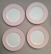 4 Franciscan Pottery China Early Encino Breakfast Set Shell Pink Bread Plate