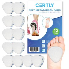 Metatarsal Foot Pads for Pain Relief, Foot Pain Relief Pads, Set of 12, 1/4" ...