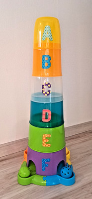 2in1 Stapelbecher und Kugelbahn Chicco Baby Kleinkind ab 6 Monaten gebraucht
