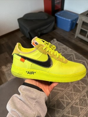 Nike Air Force 1 Low Off White Volt Size 8.5