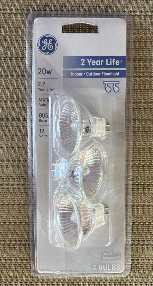 GE MR16 Light Bulbs 3 Pack 20W 85289 New - Image 3 of 4