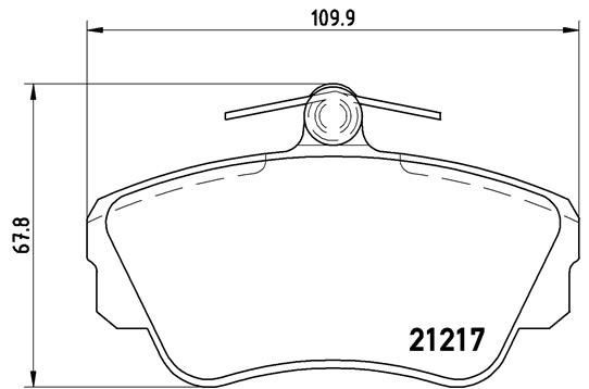 Plaquettes de frein Brembo P 86 010 contre les sifflements au freinage