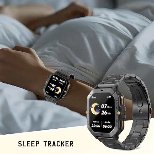 Smart Watch Men Make Calls 2.02" HD Touch Screen, 100+ Sports Modes Waterproof - Image 4 of 4