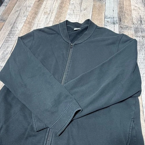 NN07 No Nationality Jake 3222 Jacket Mens XL Black Cotton Full Zip Bomber Coat - product listing photo