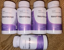 5-Pack Neurocept Brain Health Supplement Brain Memory Cognitive Support Vitamins