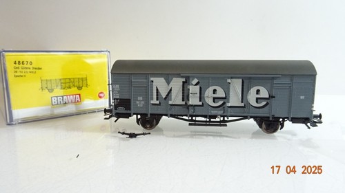 Brawa H0 48670 gedeckter Güterwagen Miele der DB in OVP PR7186 | Zustand: Gebraucht
