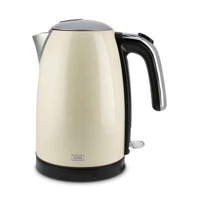 Frühstücksset Creme Beige Retro Vintage, Wasserkocher, Toaster & Kaffeemaschine