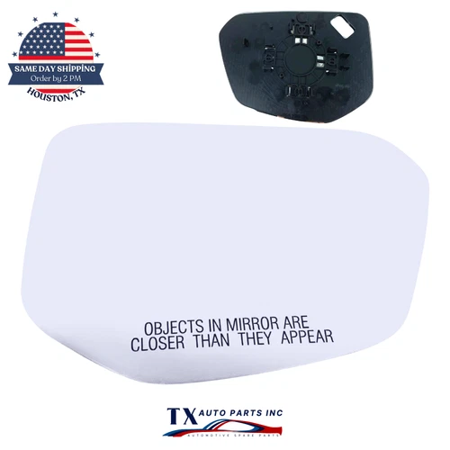 For 2016-2021 HONDA CIVIC Passenger Side Mirror Glass Non-Heated with Backing